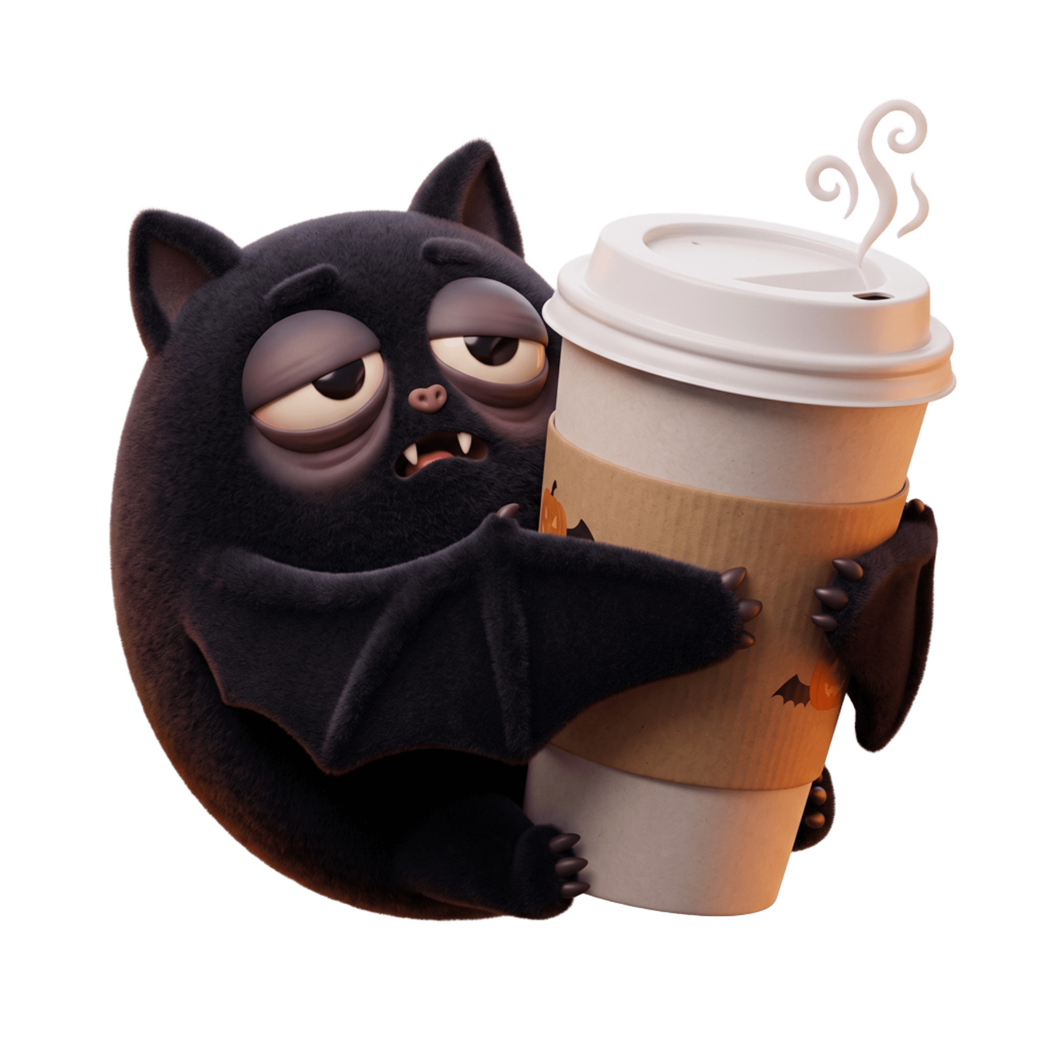 خفاش خسته در آغوش ماگ (Coffee Bat)